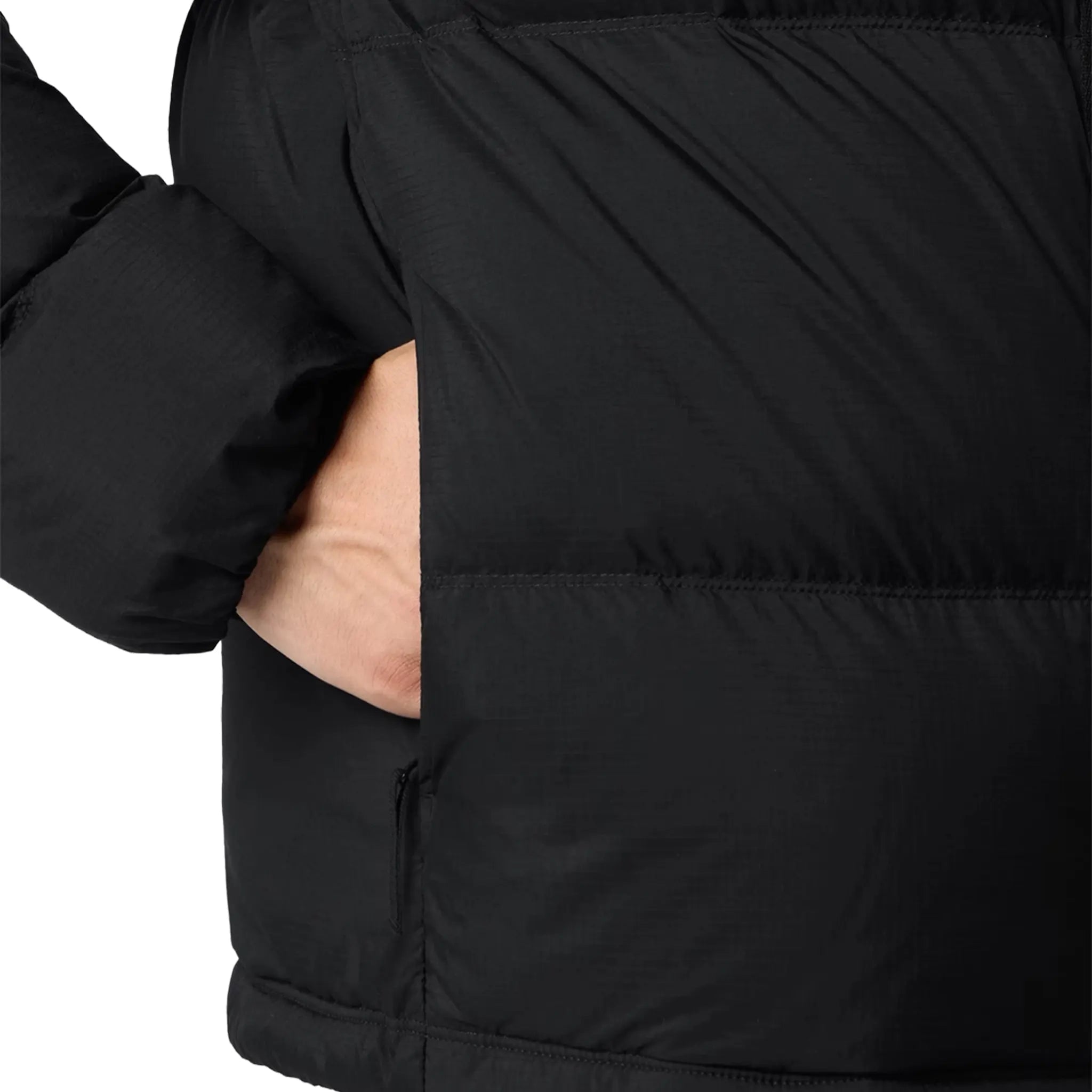 Detail pocket view of Stone Island Ripstop Cordura Black Puffer Jacket